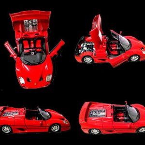 New Die Cast Red Ferrari Car, Italy